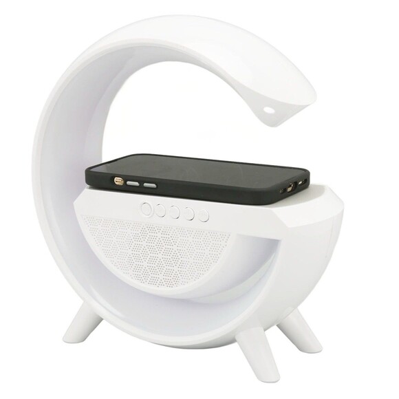 "Google Smart Wireless Bluetooth Speaker | RGB Light | Wireless Charging''EUC - Picture 2 of 8